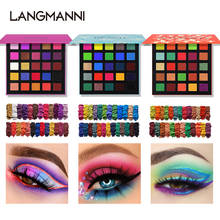Langmanni 25 Color Matte Pearlescent Shimmer Eyeshadow Palette Delicate Long-lasting Makeup Eye Shadow Waterproof Comestic TSLM2 2024 - buy cheap