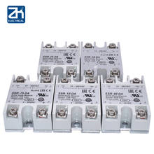 Relé de estado sólido, Ssr-10aa, Ssr-25aa, 10a, 25a, 40a, CA, 80-250vac a 24-380vac, Ssr, 10aa, 25aa, 40aa 2024 - compra barato