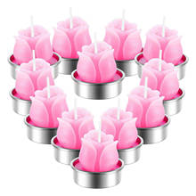 Velas simuladas de cacto 3d, decoração para casa, dia dos namorados, rosa, flor, velas leves para casamentos e namorados 2024 - compre barato
