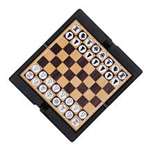 Conjunto de xadrez magnético dobrável com peças, jogo chessboard com mini ímã portátil 2024 - compre barato