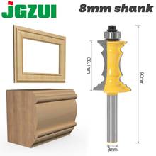 JGZUI 1pc 8mm Shank 1-1/2" Miter Frame Molding Router Bit Line knife Door knife Tenon Cutter for Woodworking Tools 2024 - buy cheap