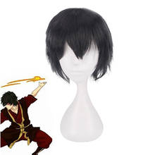 Avatar-Peluca de Cosplay del príncipe Zuko, accesorio para fiesta de Halloween, resistente al calor, para el pelo 2024 - compra barato