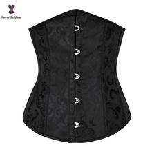 Black/White Women Waist Shaper Short Troso Waist Training Corset 14 Steel Boned Underbust Corsets Size XS-2XL 28331# 2024 - buy cheap