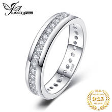 JewelryPalace-anillos de aniversario para mujer, de Plata de Ley 925, Circonia cúbica, eternidad, boda, compromiso de diamante de imitación 2024 - compra barato