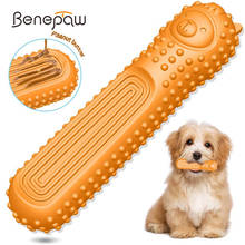 Benepaw Durable Alpaca Shaped Puppy Toys Nontoxic Rubber Medium Small Dog Chew Stick Teeth Cleaning Pet Training Treat Game IQ 2024 - buy cheap