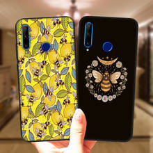 Funda de silicona para teléfono móvil Huawei, carcasa de color negro con diseño de limón, abeja, Luna y miel, para Honor 10i, 20i, 30i, 9X, 8X, 10X, 30, Mate, 10, 20 Lite Pro 2024 - compra barato