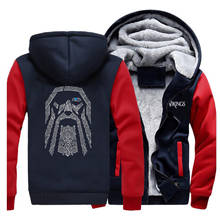 New Printing Vikings Hoodies For Men 2021 Winter Popular Streetwear Brand Costume Homme Hip Hop Harajuku Sportswear Thicken Coat 2024 - buy cheap