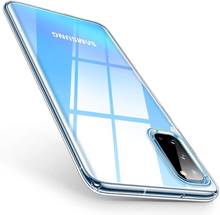 Чехол для Samsung Galaxy A51, A71, ультратонкий прозрачный мягкий чехол из ТПУ для Samsung S20 Ultra Plus, A01, A11, M30S, M21, A70E, A41, M11, A21, A50 2024 - купить недорого