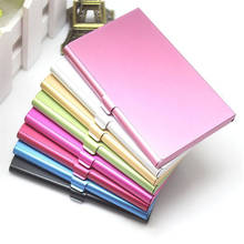 Creative Business Card Case Aluminum Alloy ID Holder Card Bag Metal Box Cover Men Business Credit Card Holder Metal Card Wallet 2024 - buy cheap