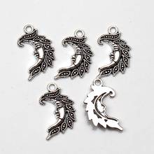 5pcs Charms moon 30*24mm Hollow Antique charms,pendant fit,Vintage Tibetan Silver bronze golden,DIY bracelet necklace 2024 - buy cheap