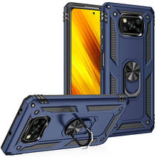 Funda de teléfono para Xiaomi magnético a prueba de golpes, anillo de Metal, soporte, Capa trasera, Poco X3 Pro M3 5G F3 POCOF3 X3 NFC X 3 POCOX3 2024 - compra barato