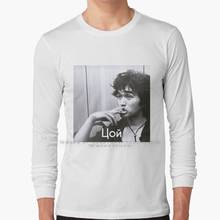 Цой Long Sleeve T Shirt 100% Pure Cotton Big Size Viktor Tsoi Russian Legend Soviet 2024 - buy cheap