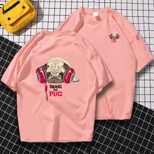 Goyg The Pug Double-Sided Print -Shirt Mens Anime Loose New Tops Hip Hop Oversized Pullover Summer Casual Quality T Shirt Men 2024 - buy cheap