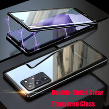 Magnetic Clear For Samsung Galaxy S10 S21 S8 S9 Note 20 Ultra Plus 9 8 A72 A71 A52 s20 Fe 5G Phone Case Glass Cover Fundas Coque 2024 - купить недорого
