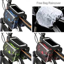 Waterproof Bike Bag Bicycle Bag Reflective Touch Screen Mobile Phone Holder Pouch Bag Bicycle Panniers Frame Front Tube Bag 2024 - buy cheap