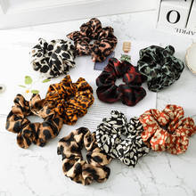 Elastic Scrunchy Hair Tie Leopard Print Hair Rope Ring Ponytail Holder Women Lot leopard headband leopard pattern dark green 2024 - buy cheap