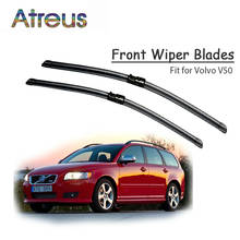 Atreus 2pcs High Quality Long Life Rubber Front Wiper Blades For Volvo V50 2004-2013 Windscreen Original Wiper Accessories 2024 - buy cheap