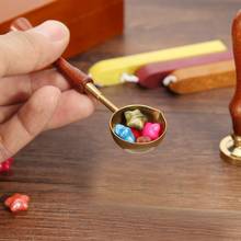 Retro Sealing Wax Spoon Wood Handle Sealing Wax Furnace Stove Pot for Wax Sealing Decorative DIY Wax Stamp  Craft Gift 2024 - buy cheap