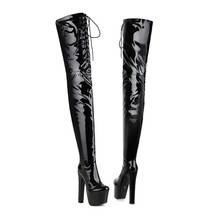 BLXQPYT Over Knee Boots Women Autumn Winter Zapatos De Mujer  High Heels 15.5cm Platform 6cm Fashion Botas Casual Shoes 3030 2024 - buy cheap