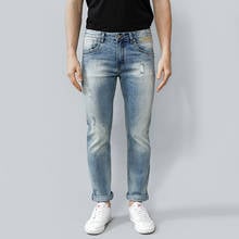 Pantalones vaqueros clásicos italianos para hombre, Jeans rasgados, ajustados, de algodón, de alta calidad, de diseño Redline 2024 - compra barato