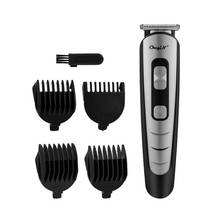 Stainless Steel T Blade Hair Clipper Cordless Hair Trimmer Strong Motor Hair Cutting Machine Beard Trimmer Professional Barber 2024 - buy cheap