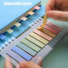 Sticky Notes Post Adhesive Loose-Leaf Index Sticker Bookmark Rainbow Memo Pad Index Notepad Sketchbook School Office Supplies 2022 - buy cheap