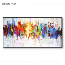 Hand-painted High Quality Modern Abstract Oil Painting on Canvas Rich Colors Abstract Oil Painting Fine Art Abstract Painting 2024 - buy cheap