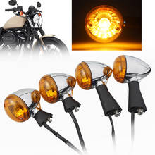 Мотоциклетные янтарные передние задние сигнальные огни галогенные лампы индикаторы для индийского скаута sixty BOBBER 2014-2020 2024 - купить недорого