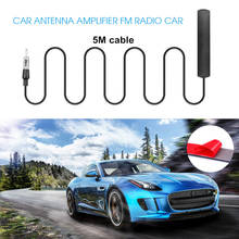 Car Radio Amplifier Auto 5M FM signal extension Patch Antenna Aerial booster With 3M sticky 5M Stability Signal Cable 80 - 120MH 2024 - buy cheap