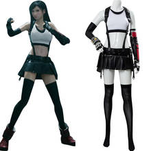 Disfraz de Final Fantasy VII 7 para mujer, disfraz de Tifa, Lockhart, Remake, FF, uniforme para Halloween, Carnaval 2024 - compra barato