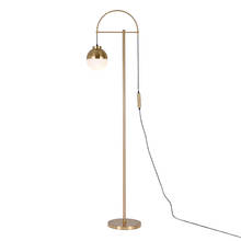 Lámpara de pie dorada para sala de estar, luces de pie de mármol nórdico de metal posmoderno para dormitorio, estudio 2024 - compra barato