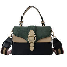 2021 Fashion Small Square Bag Female Korean Version Lock all-match Single Shoulder Messenger Bag Women PU Leather Handbag 2024 - buy cheap