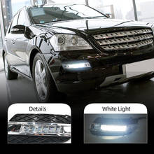 CSCSNL 2PCS 12V ABS LED DRL Daytime Running Lights Daylight For Mercedes Benz ML350 W164 ML280 ML300 ML320 2006 2007 2008 2009 2024 - buy cheap