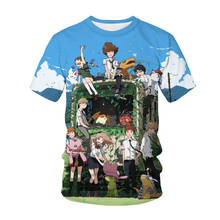 Camiseta de moda para hombres y mujeres, ropa de calle de Anime, Digimon Adventure, Camiseta con estampado 3D de Hip-Hop, monstruos digitales, Tops Harajuku, novedad 2024 - compra barato