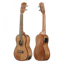 ИРИН 24 дюймов электроакустическая укулеле Абалон Shell Edge 18 Лада четыре струны Гавайские гитары со встроенным эквалайзером звукоснимателя 2024 - купить недорого