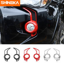 SHINEKA Lamp Hoods For Toyota 4Runner Car Front Fog Lamp Frame Decoration Cover Stickers For Toyota 4Runner 2014+ Car Styling 2024 - buy cheap