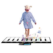 110x36cm Baby Musical Piano Mat 10 Keys Developing Intelligence Playing Mat Music Educational Toy For Kids Birthday Gift 2024 - buy cheap