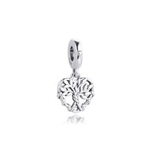 Fits Pandora Bracelet Genuine 925 Sterling Silver Heart Family Tree Dangle Charm Beads for Women Jewelry DIY Making Kralen 2024 - buy cheap