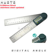 Medidor Digital de ángulo de 8 pulgadas, 200mm, inclinómetro, regla Digital de ángulo, goniómetro electrónico, transportador, herramienta de medición 2024 - compra barato