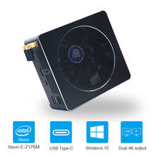 Intel Core Xeon-2176M Mini PC Win10 Intel UHD 630 graphics Core i7 8850H D4 Ram M.2 Nvme 2280 SSD Linux Gaming Computer i7 8750H 2024 - buy cheap