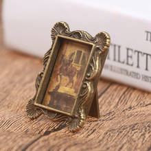 1Pc 1:12 Dollhouse Miniature Retro Picture Frame Photo Doll House Accessory Toy 2024 - buy cheap