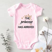 Toddler Girl Fall Clothes 2022 The Princess Has Arrived Letter Printing Newborn Outfit Girls Romper Baby Jumpsuit Kid Clothing 2024 - buy cheap