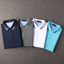 Top Quality Men's New Summer Short Sleeve Polo Shirts Cotton Casual Solid Color Polo Shirt  Men Fashion Homme 2024 - buy cheap