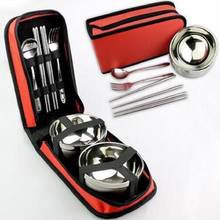 2016 single or two man stainless steel tableware equipment supplies for picnic 2024 - buy cheap