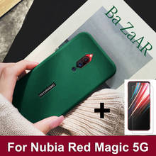 Чехол для ZTE Nubia Red Magic 5G NX659J, мягкая задняя крышка из песчаника для Nubia RedMagic 5G, матовый чехол для телефона s с защитой экрана 2024 - купить недорого