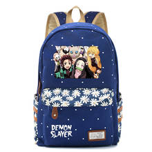 Anime Demon Slayer Kimetsu no Yaiba Backpack School Bag  Flower Rucksacks backpack women Girls Kids travel Bag 2024 - buy cheap