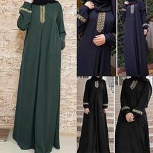 Caftán marroquí bordado, vestido musulmán Abaya de Dubái para baile de graduación, vestidos árabes de noche 2024 - compra barato