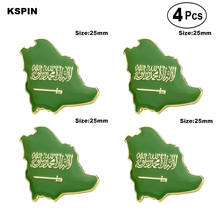 Saudi Arabia Brooches Lapel Pin Flag badge Brooch Pins Badges 4pcs 2024 - buy cheap