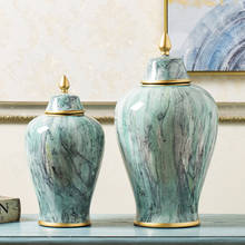 Vasos de cerâmica europeu curso dourado sala estar decoração vaso flores pintado quarto vasos plantas decoração para casa ornamentos modernos 2024 - compre barato