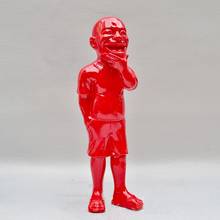 ABSTRACT LAUGHING SCULPTURE FIGURE ARTS MINJUN YUE RESIN CRAFTS CREATIVE MINIMALISM STATUE ORNAMENTS ART HOME INTERIOR DESIGN 2024 - buy cheap